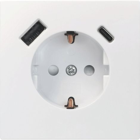 Unitec Steckdose mit USB A & C SaoPaulo ultraweiß Elektrische Steckdosen & Buchsen (1/2)