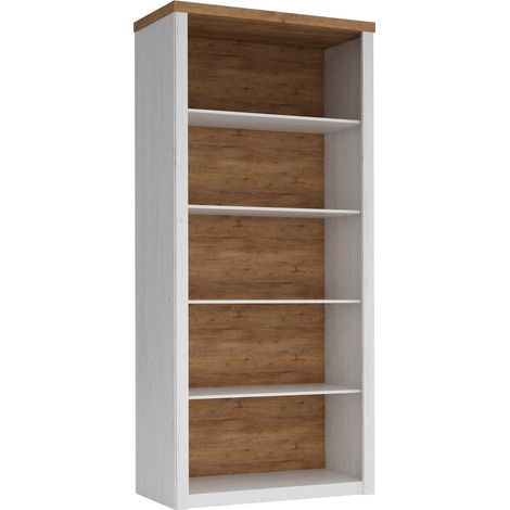 Estantería Ferdore 114 , Abierto, MDF, Aglomerado laminado, Número de puertas: 0, Número de cajones: 0, 198x90x43cm