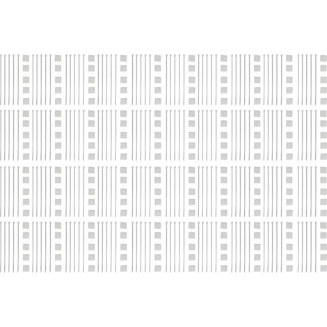 Fascette in nylon da 200 pezzi Cavo autobloccante resistente alle alte temperature e resistente con supporti per recinzione 20x20mm Bianco