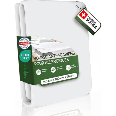 Housse Protège-Matelas Anti-Acariens 140x200x28 (1/5)