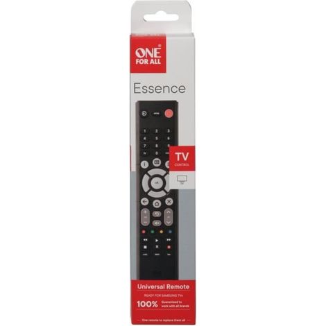 One For All, Telecomando Universale Essence per TV, Nero (1/4)