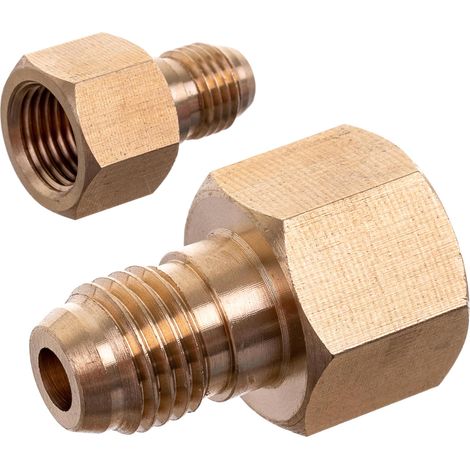RIDUZIONE DELLA FILETTATURA 1/4"W x 1/4SAE (7/16" UNF GZ) (per riduttore di azoto) (1/4)