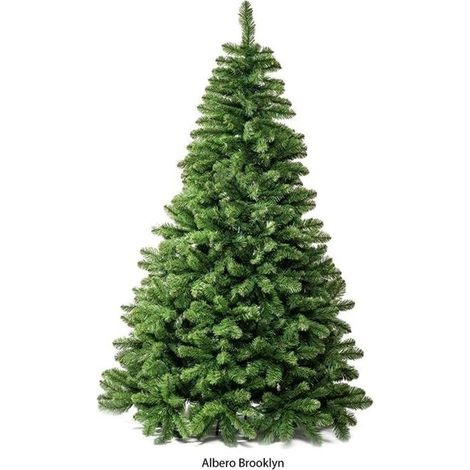 ALBERO DI NATALE h.150 cm 1,50 m BROOKLYN BASE 80 cm 356 RAMI SISTEMA A GANCIO (1/3)