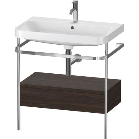 Duravit Happy D.2 Plus c-shaped Set mit Metallkonsole und