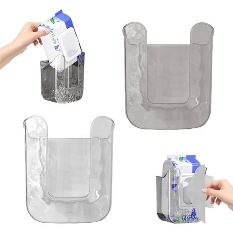 Cajas de almacenamiento de pared TuseRxln (paquete de 2) para toallitas húmedas - TAPA DE ALMACENAMIENTO - TAPA SELLADA AL VACÍO