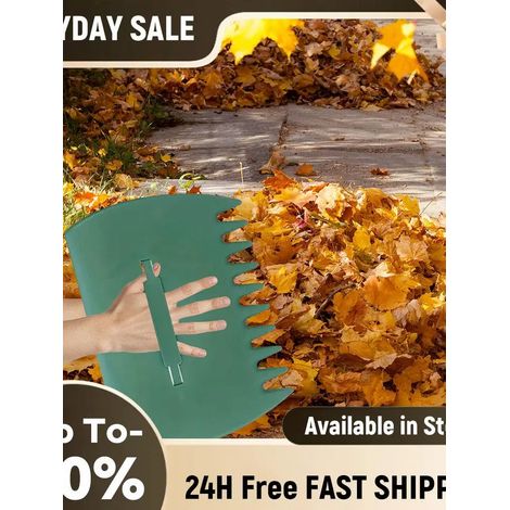 Lot de 2 râteaux à main légers et efficaces pour ramasser les feuilles, les tontes de gazon et autres déchets de jardin. (1/5)