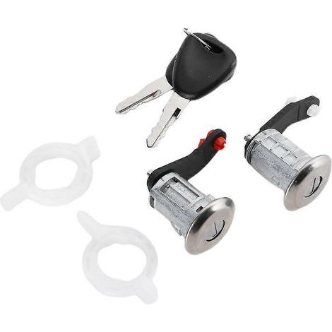 Cylindre de serrure de porte (gauche/droite) avec 2 clés 7701470944 Compatible avec Renault Master 1998–2016 (1/4)