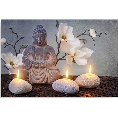 Tableau bouddha - 80 x 60 cm (1/5)