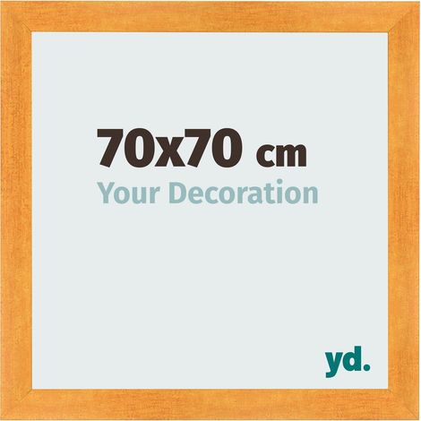 yd. - Cadre photo 70x70 - Orange - MDF - Pisa (1/5)