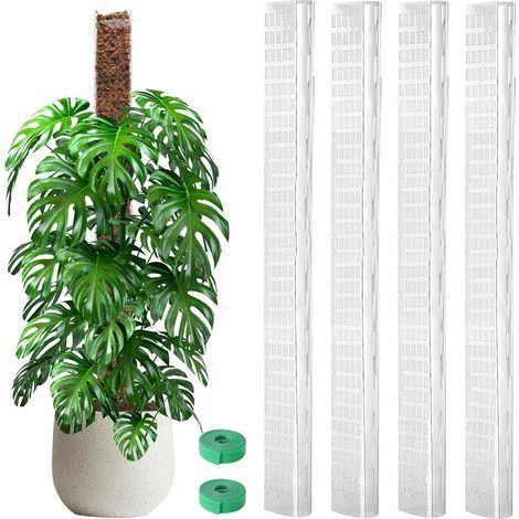 Set mit 4 Pflanzenstützen aus Kunststoffschaum für Zimmerpflanzen, Wachstumsstützen mit Klettverschluss für Monstera und Kletterpflanzen (1/5)