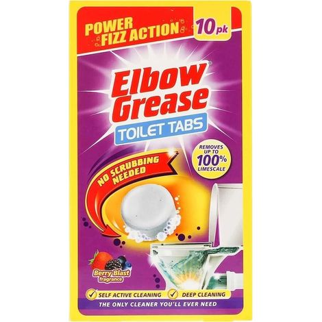 Pastillas limpiadoras para inodoro Elbow grease Toilet Pastillas limpiadoras para inodoro Frutos del bosque 10 unidades
