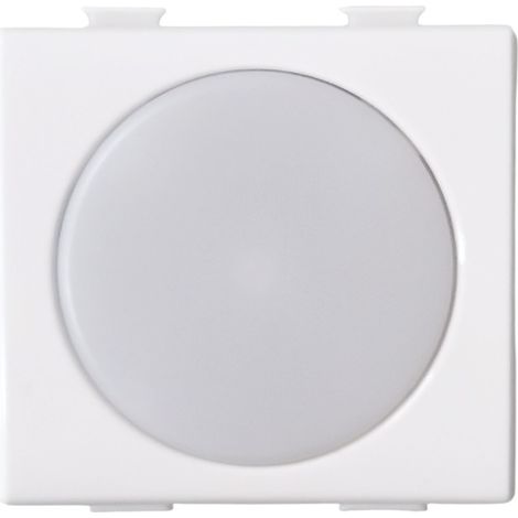 ETTROIT Lampada segnapasso LED 220V 4000K con interruttore ON/OFF – 2 MODULI, Serie Solar compatibile BTicino Matix – MT0322