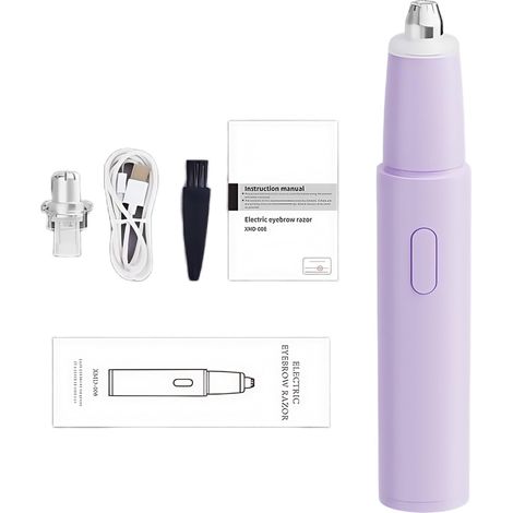 Outil de toilettage multi-usage pour sourcils - Double coupe et mise en forme - Fin - Facile à transporter - Protège la substance ABS - Pour une routine quotidienne - Peau délicate - Sécateur à (1/5)