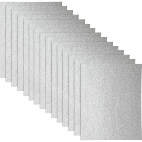 Guide d'ondes 15 pcs Coque, Universal plaque Mica pour four à micro-ondes, découpées, 150 120 mm (1/4)
