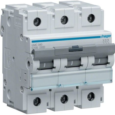 Disj.3P 15kA C-100A 4.5m - DISJONCTEURS MULTI. HAGER HMC390