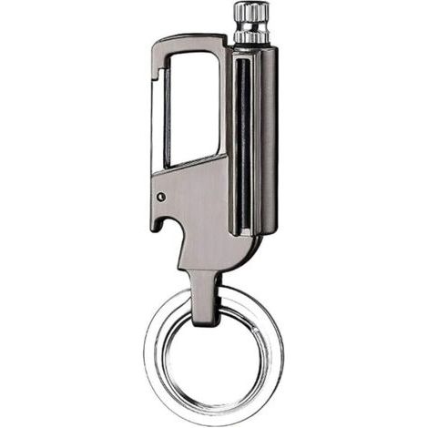 Cerillas metálicas permanentes, impermeables, encendedor de pedernal, abridor de botellas, llavero para coche, encendedor de exterior rellenable con queroseno, equipo de rescate de emergencia