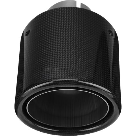Auspuffrohr im Carbonfaser-Stil mit einem Auslass, modifizierte Endrohrblende für Pkw-Schalldämpfer, Durchmesser 63–114 mm (1/5)