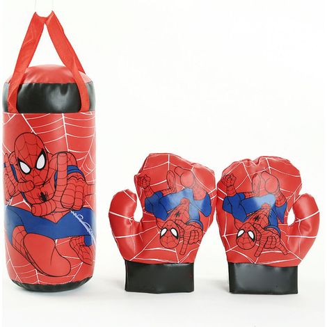 Gants de Boxe Enfant Spider-Man Antichoc et Décompression pour Petits Poings