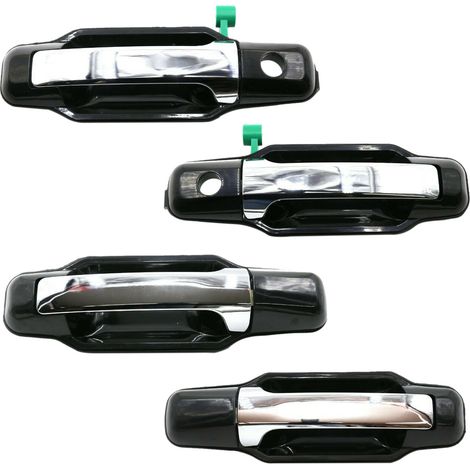 Lot de 4 poignées de porte extérieures pour Sorento 2003-2009 826503E021 826603E021 836503E01 Avant gauche/droite Argent (1/5)