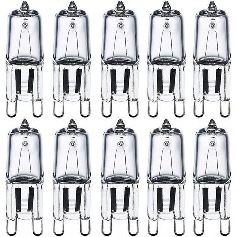 Ampoules halogènes G9 28 W (29 W) 230 V 2800 K blanc chaud, dimmables, ampoules capsules G9 pour lustres et appliques. (1/5)