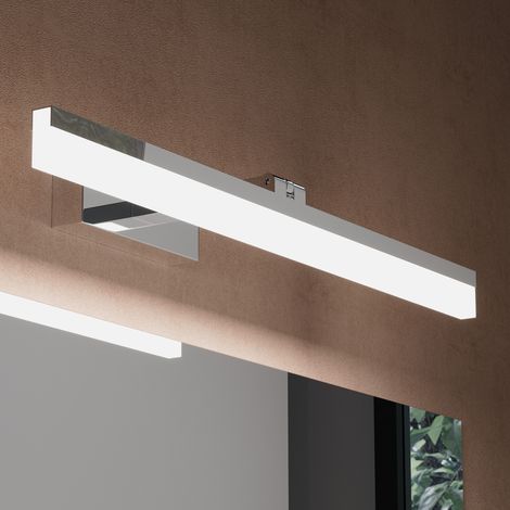 doporro Lampe pour miroir 14W LED Salle de Bain 180° Rotatif 1280 Lumen 60cm Applique Muaral Chrome Lumière Miroir 6000K Design Luxaris
