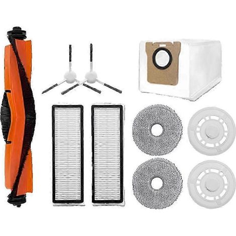Consommables pour robot aspirateur et laveur Xiaomi X10+ X20 Plus : filtre, sac à poussière, brosse rotative, porte-chiffon - JXLGV (1/5)