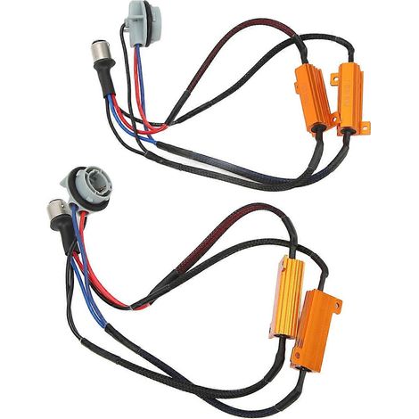 Stück LED-Widerstände 50W 12V Doppelwiderstand Genaue Dekodierung Energiesparender LED-Decoder für (1/4)