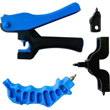 4-in-1-Bohrset für Tropfbewässerung – 3–4 mm Bohrungen für 16/20-mm-Rohre, Tropfbewässerungswerkzeuge, Gartenbewässerungszubehör