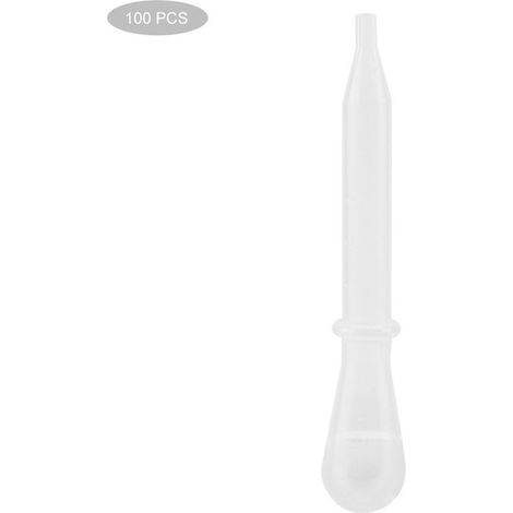 100 Einweg-Kunststoffpipetten zum Umfüllen von Flüssigkeiten, Mischen von Airbrush-Farben, präzise Dosierpipetten, zum einmaligen Gebrauch (1/5)