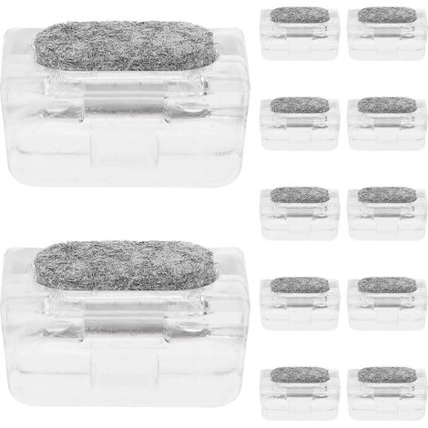 Lot de 12 embouts antidérapants pour pieds de chaise - Embouts tubulaires en forme de U, patins rectangulaires pour pieds de chaise de 12 mm, protection pour sols durs à la maison et au bureau (1/4)