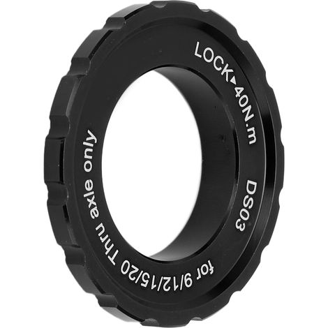 Bague de verrouillage Centerlock MEIJUN pour moyeu de roue, axe de roue, disque de frein, pour vélo et VTT (noir) (1/5)