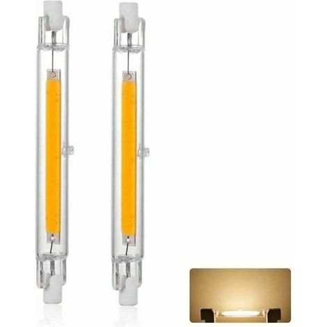 Ampoule LED R7S 118mm 20W Dimmable, Blanc Chaud 3000K 3000LM, Linéaire Remplacer Lampe Halogène J118 300W, Éclairage à 360 Degrés, Sans Scintillement, R7S OCB LED Tubes pour Projecteur, lot de (1/5)