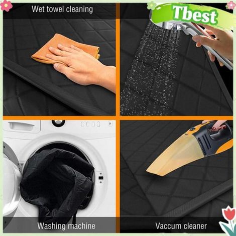 Tbest housse de siège de voiture pour animaux de compagnie Housse de siège de voiture pour chien, animalerie panier Bord orange (1/4)