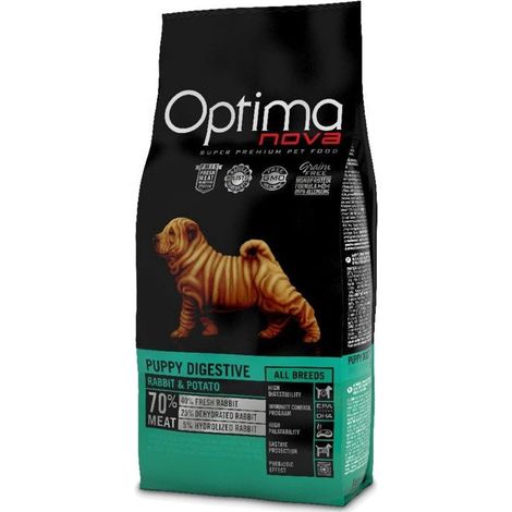Optimanova Chiots Digestifs Lapin et Pomme de terre 12 kg