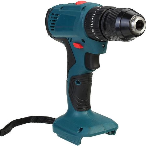 Perceuse à percussion électrique sans fil rechargeable 3 en 1 avec tournevis intégré et visseuse à percussion de 10 mm pour batterie Makita 18 V (1/5)