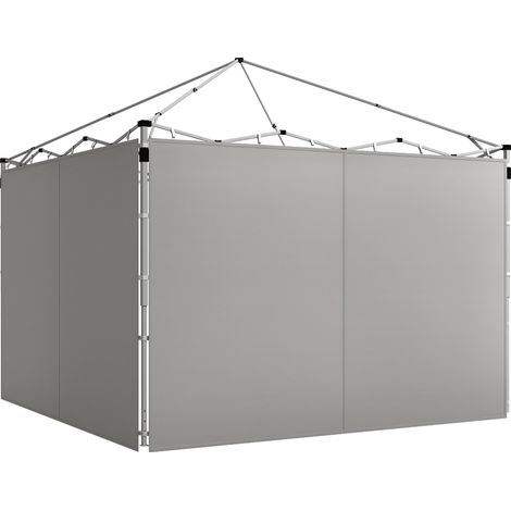 Panneaux latéraux pour gazebo, pour 3x3(m) ou 3x6m Pop Up Gazebo, 2 packs de panneaux latéraux de remplacement, gris