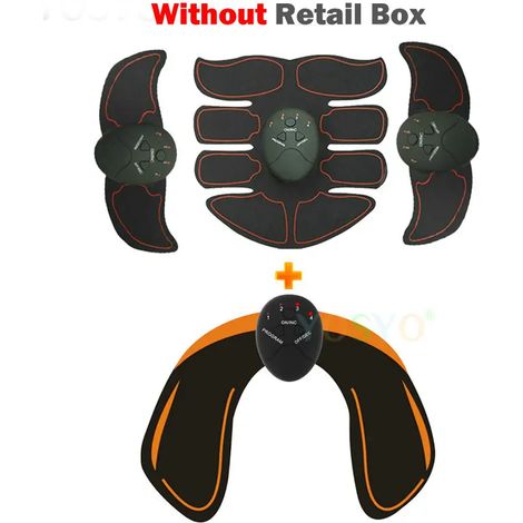 Kabelloser EMS-Muskelstimulator, intelligentes Fitnessgerät für Bauchmuskelübungen, elektrischer Schlankheitsgürtel zur Gewichtsreduktion, Unisex00275-AquaForge