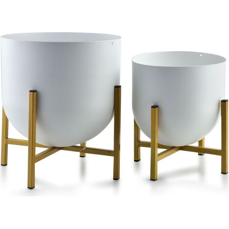 SWEN BIANCO&ORO set con 2 coperture 24xh26cm/18.5xh21cm (1/2)
