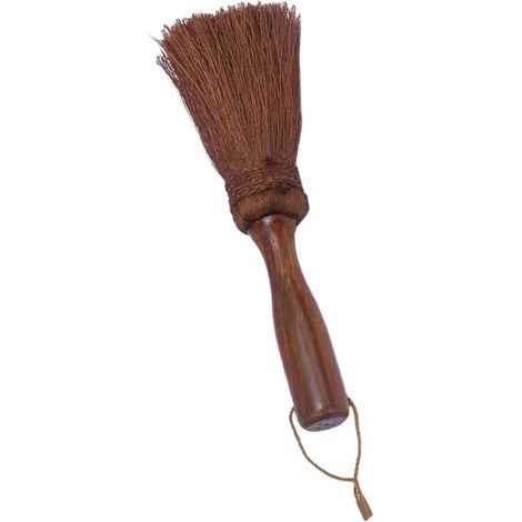 Spazzola da cucina in fibra di cocco con manico in legno，efficace per la pulizia di wok e piatti，23,5 × 11,5 cm