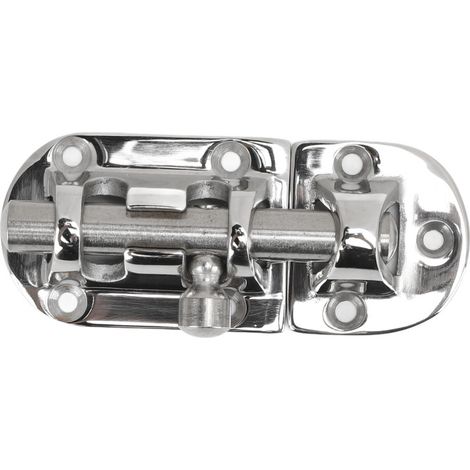 Hochbelastbarer, seewasserbeständiger Schlossriegel aus poliertem Edelstahl 316, schlagfest, für Fenster, Türen, Luken, Schränke, 3-5/8 Zoll (1/5)