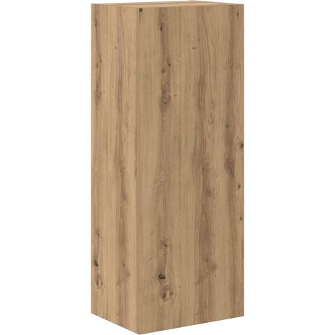 Meuble TV,Banc Tv Moderne,Meuble De Rangement mural Chêne artisanal 40,5 x 30 x 102 cm CFW62584 (1/5)
