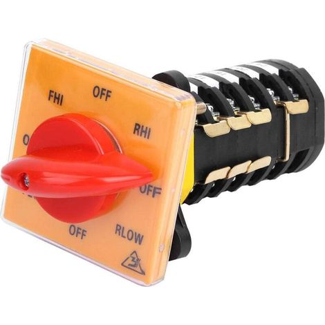 CCYKXAA Commutateur rotatif Commutateur à came 500V 8 positions Commutateur inverseur pour fraiseuse, changer de source d'aliment (1/4)