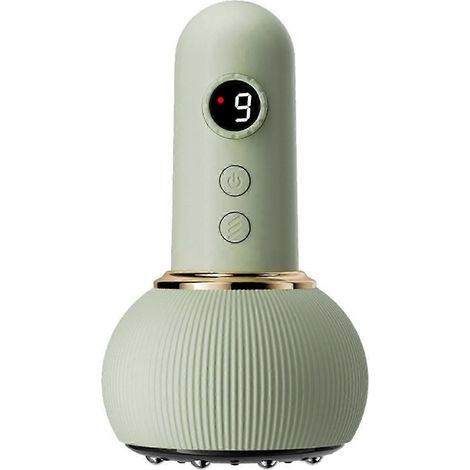 Appareil de massage lymphatique (vert) pour jambes, bras et ventre. Aspiration réglable sur 9 niveaux pour tout le corps. (1/5)