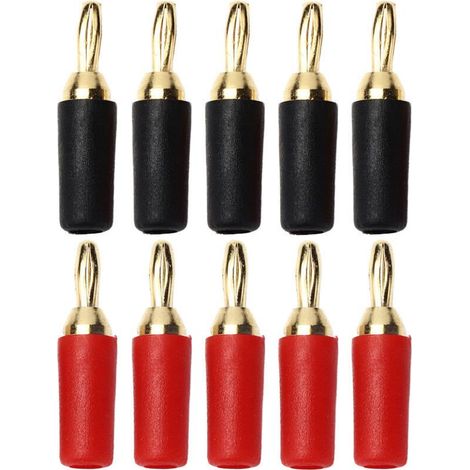 Lot de 5 paires (10 pièces) de fiches bananes de 2.5mm-Crezuo (1/4)