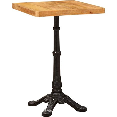 Table bistrot Marron 50 x 50 x 76 cm Bois de mangue massif