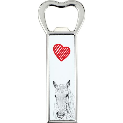 Cavallo della Camargue - un apribottiglie con un cavallo, un apri-frigo personalizzato, un regalo unico per uomo di Art-Dog (1/5)