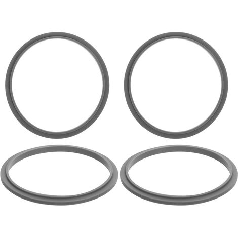 Lot de 4 joints d'étanchéité pour extracteur de jus - Pièces de rechange en silicone - Convient comme joint torique pour juicer - Flexible - Montage facile pour un fonctionnement sûr (1/5)