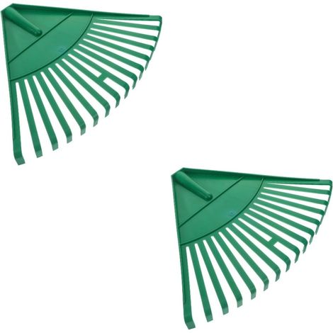 2 Pièces Râteau De Jardinage Râteaux à Feuilles Râteau De Désherbage Râteaux pour Le Jardinage Râteau De Gazon Artificiel Râteau De Gardien De Râteaux De Jardin Plastique (1/5)