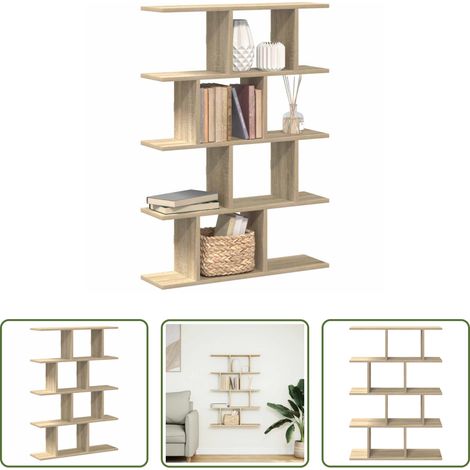 Rangement - Étagère cube murale 12 compartiments chêne sonoma (1/5)