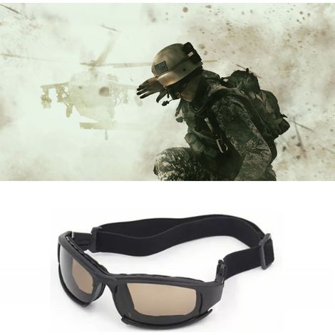 Lunettes tactiques American Daisy X7, lunettes de vision nocturne pour le tir à moto, lunettes de soleil (1/5)